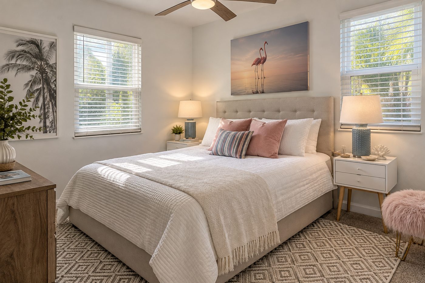 Second bedroom in a Sunset Beach, Florida vacation rental